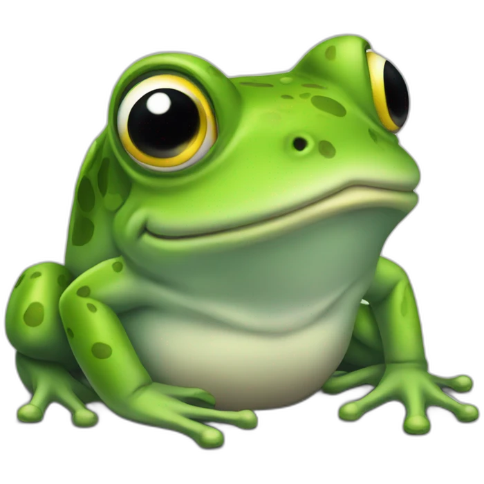 poor frog emoji