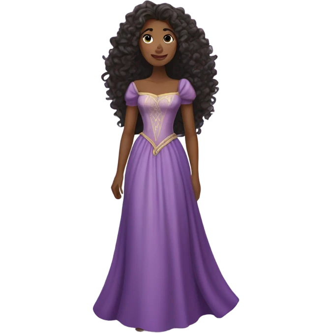 Black rapunzel emoji