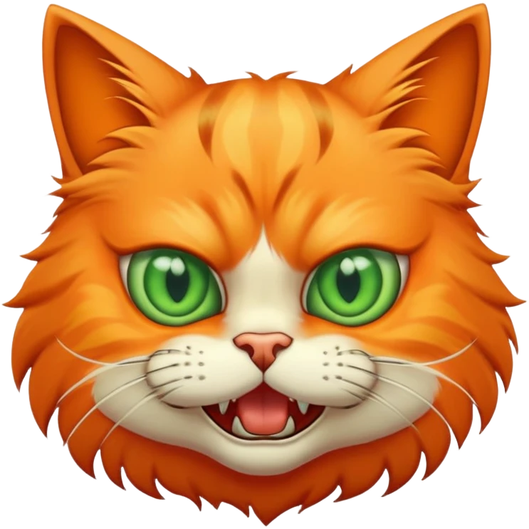 Freaky cat emoji
