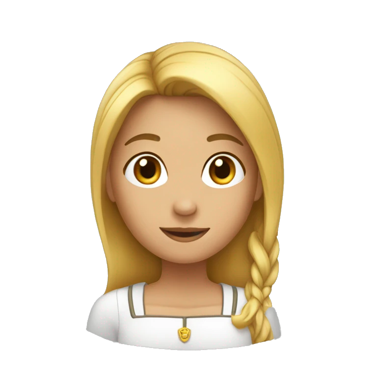 Fille qui est sur un trône  emoji