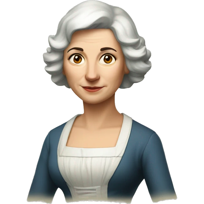 style Bosch, portrait de  la femme Ève vue de face emoji