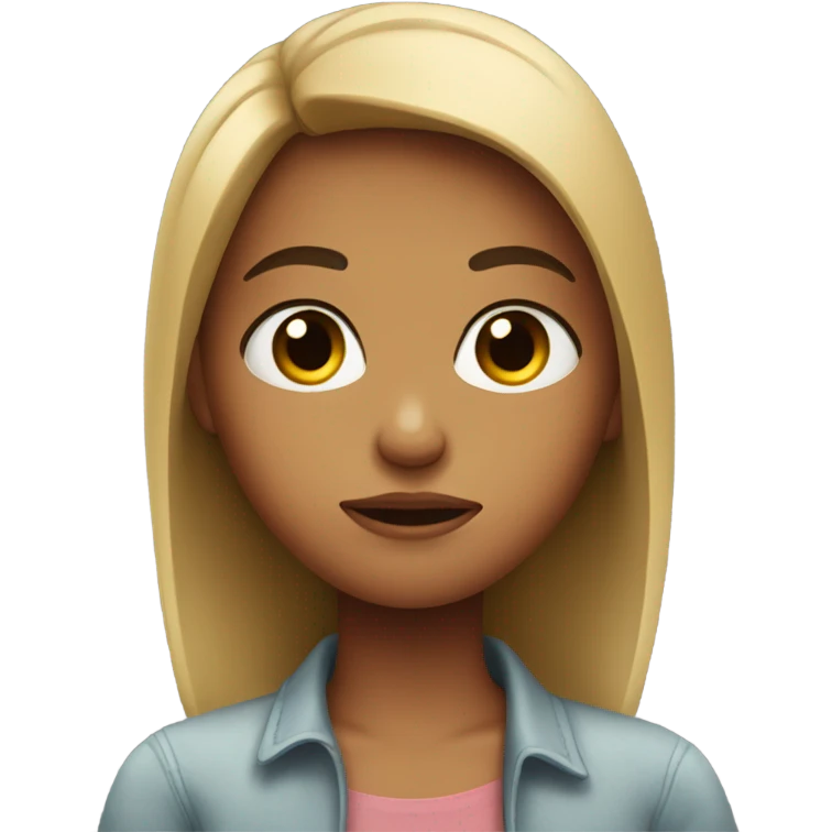 Girl with arms crossed annoyed emoji