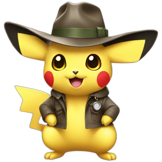 Pikatchu detective shiny emoji