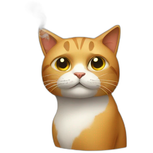 Smoking-cat emoji