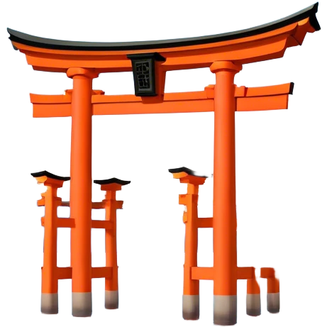 ​Cinematic Realistic Itsukushima Shrine, depicted as the iconic floating torii gate and shrine complex on the water, with vibrant vermilion hues contrasting against the serene blue sea and sky, rendered with intricate architectural details and soft, ethereal lighting that captures its spiritual beauty, emoji