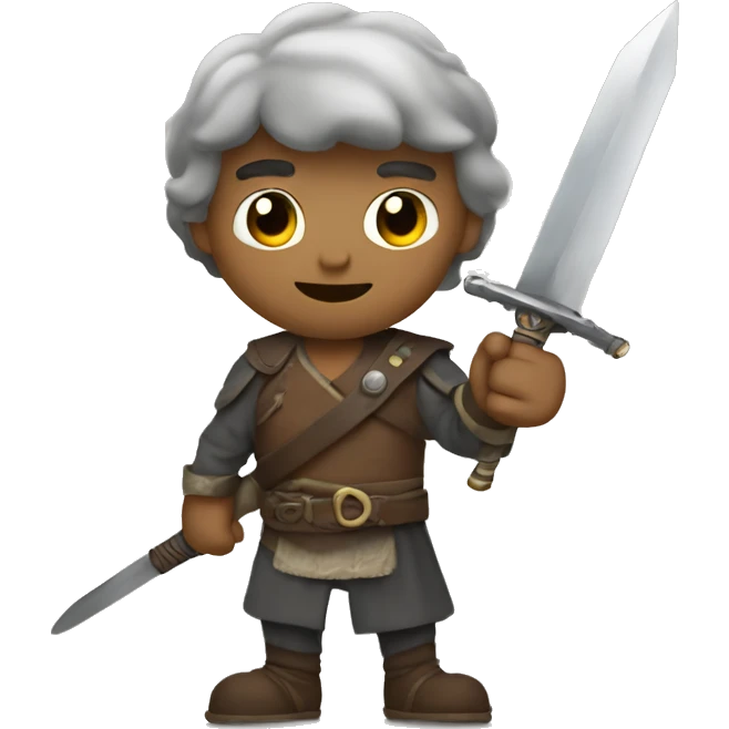 Noob With Sword In Hand emoji