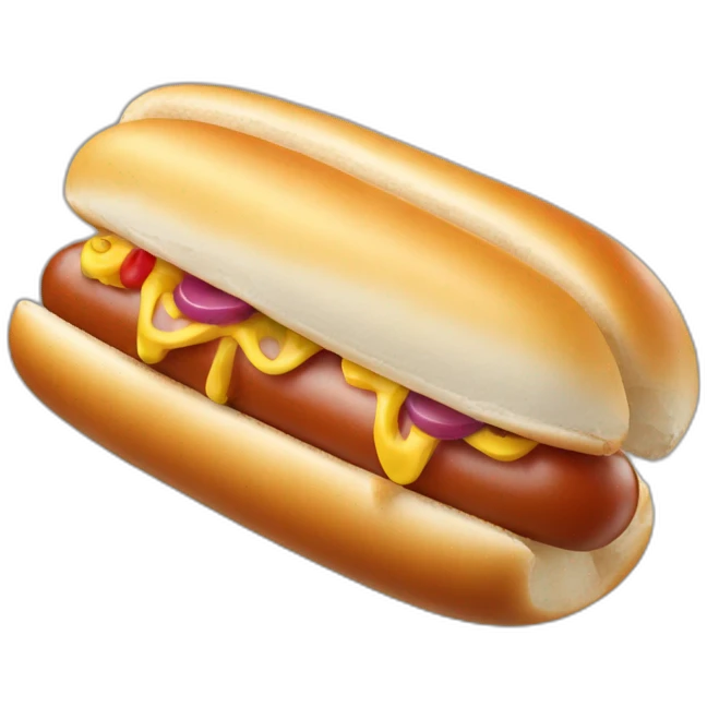 Clown hot dog emoji