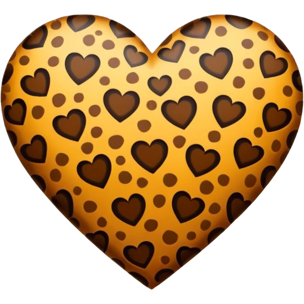 Leopard heart emoji