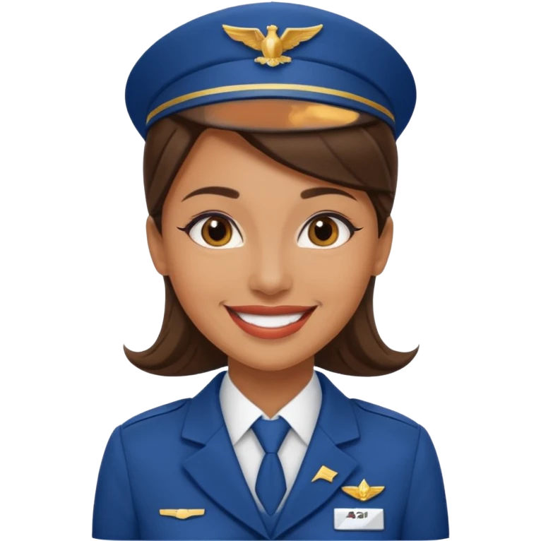flight attendant  emoji