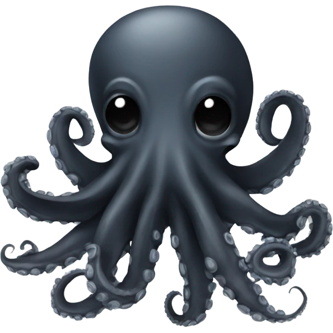 octopus black emoji