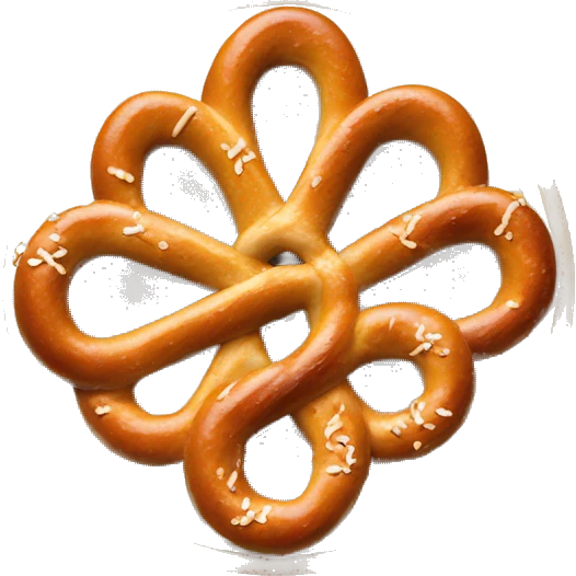 Pretzel platter with different varieties  emoji