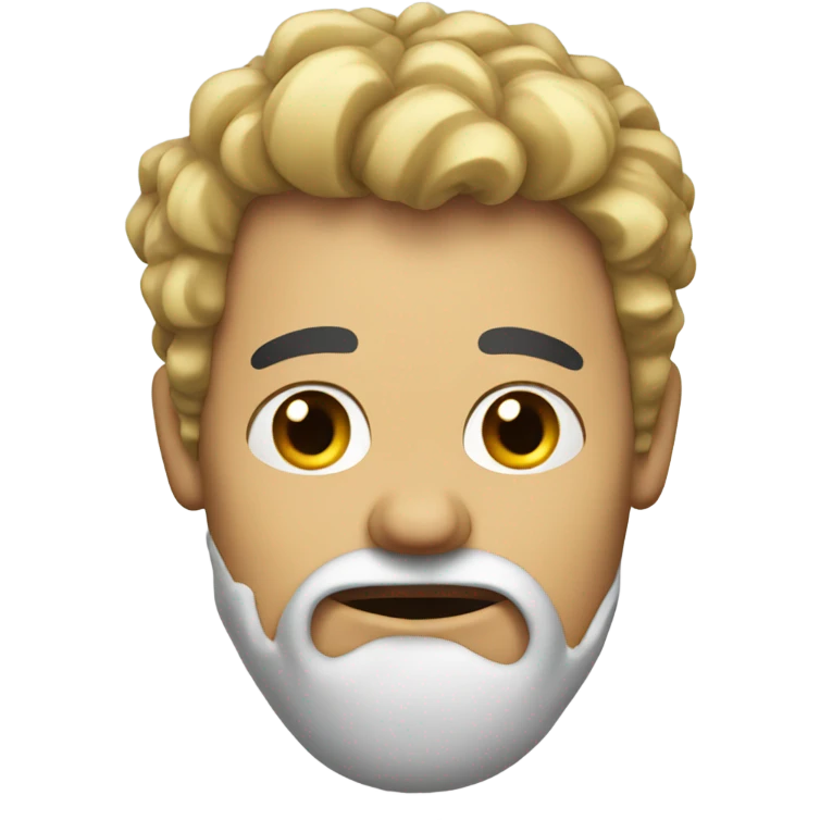 man with scrunched up face and open lip emoji