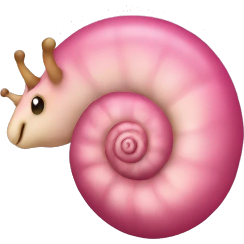 Caracol rosa emoji
