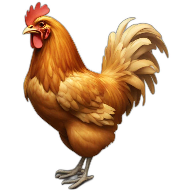 chicken attack emoji