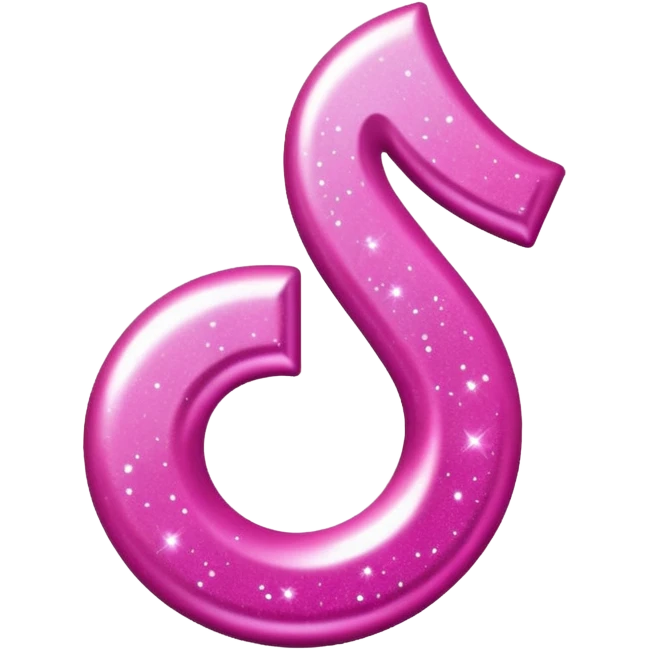glitter pink logo TikTok emoji