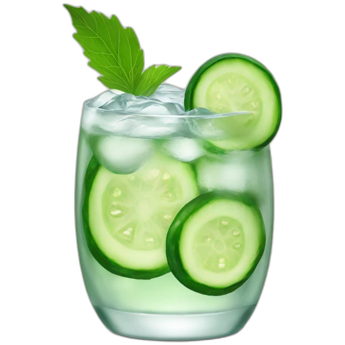 Cucumber Gin tonic emoji