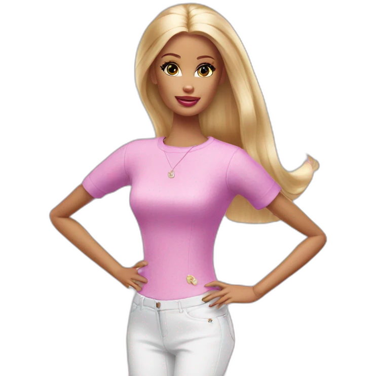 weird barbie emoji