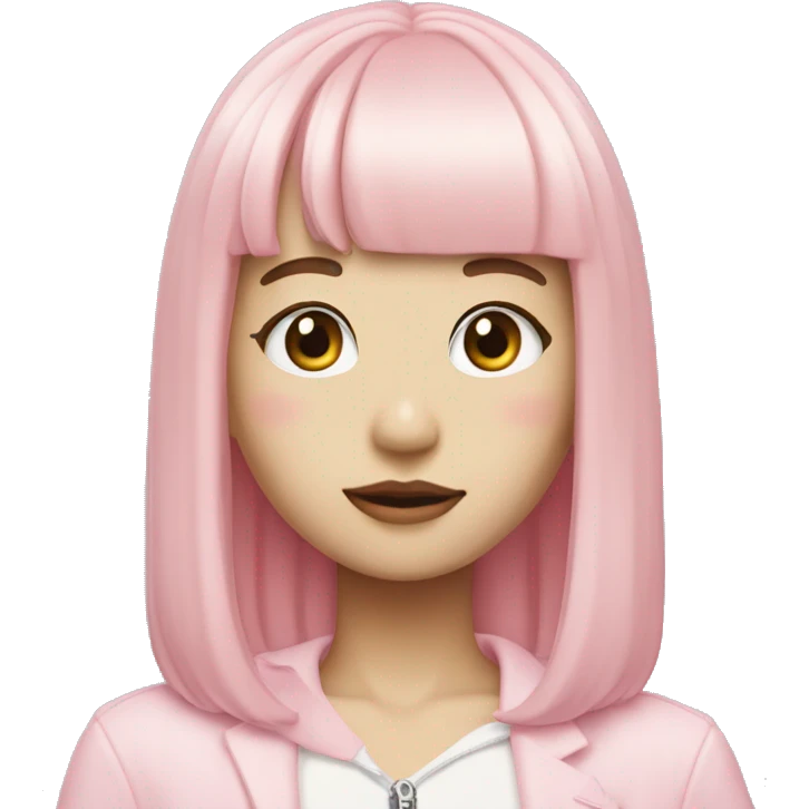 pastel pink lisa k-pop emoji