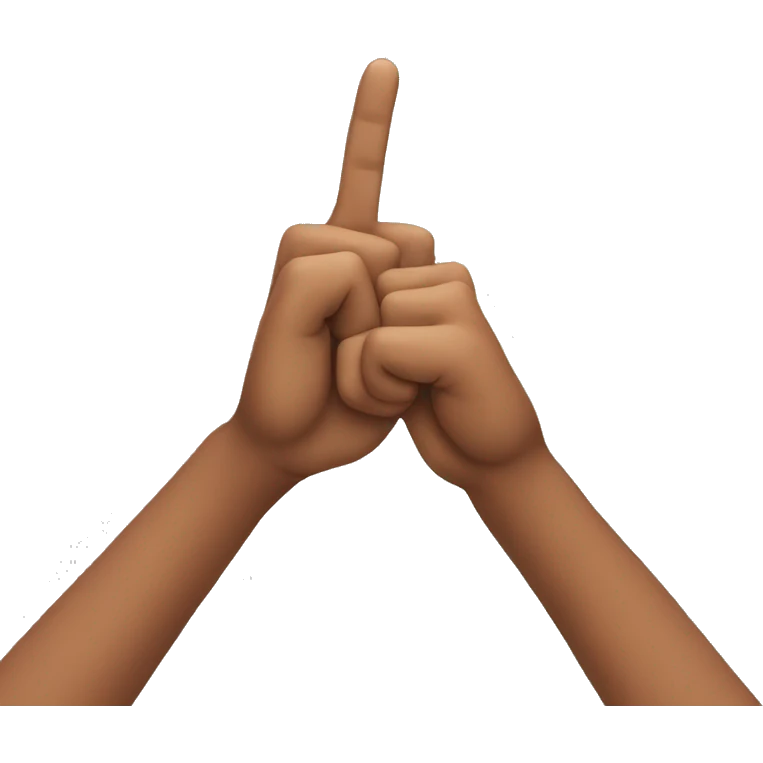 three fingers emoji