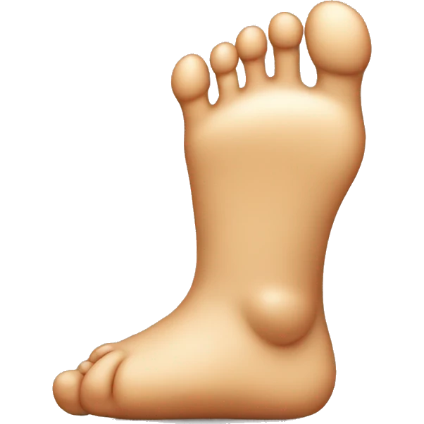 little man with huge feet emoji