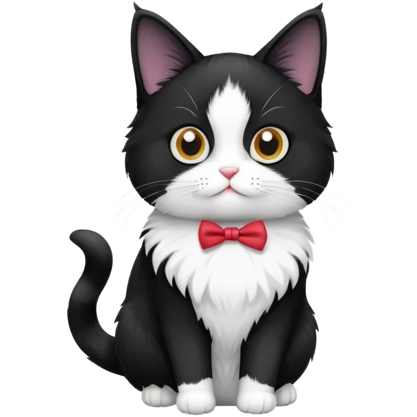 Tuxedo cat  emoji