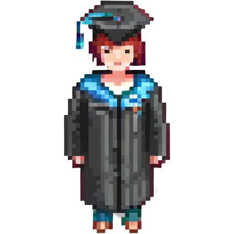 persona de pie con birrete de graduación emoji