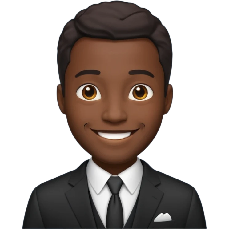 black king with suit emoji
