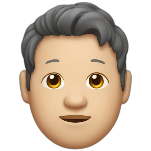 Gordito, dormilón con pelo blanco emoji