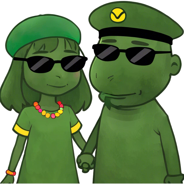 Diddy and a little girl holding hands emoji