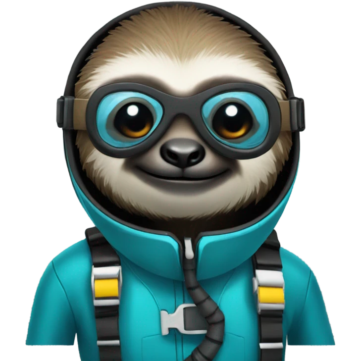 Scuba sloth emoji