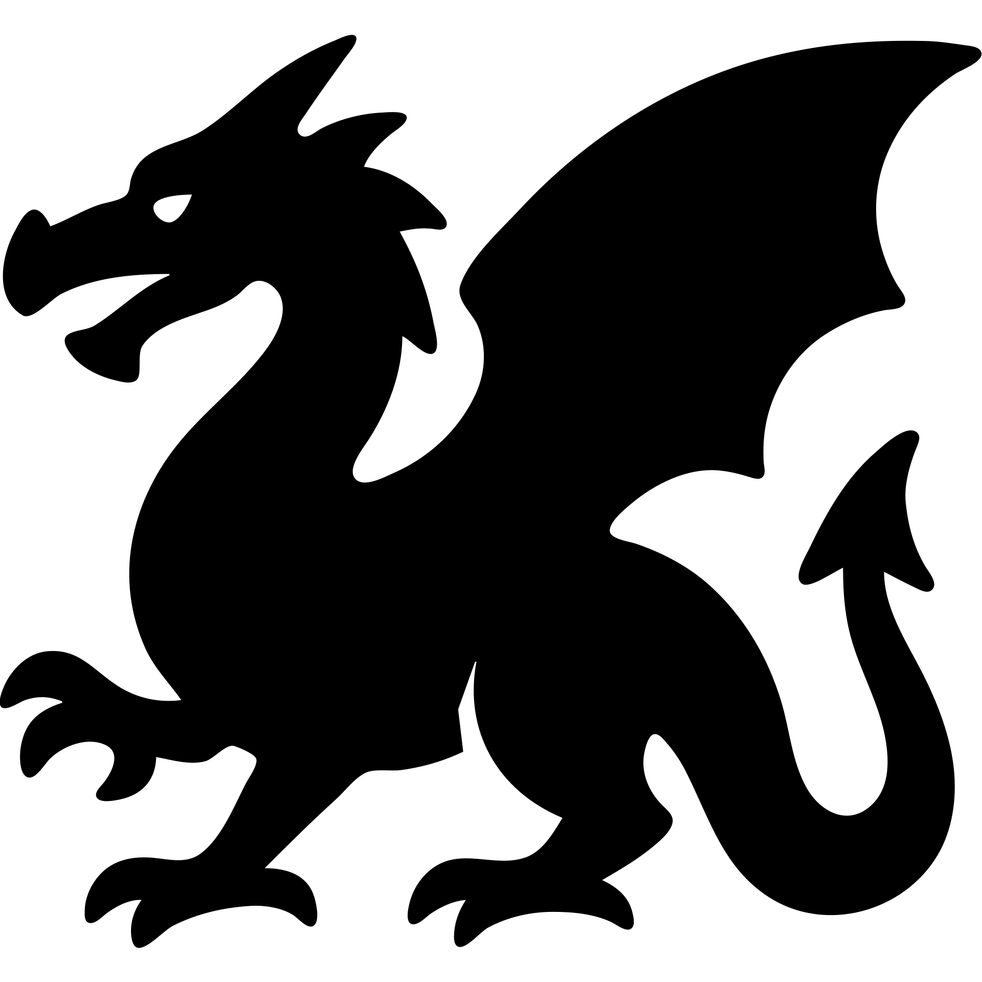 red dragon solid filled icon emoji