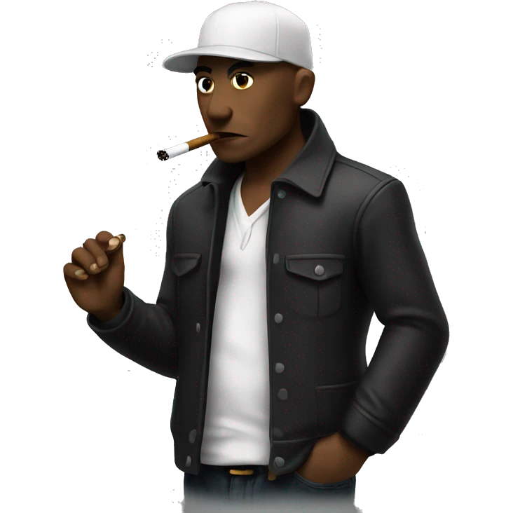Gangster smoking emoji