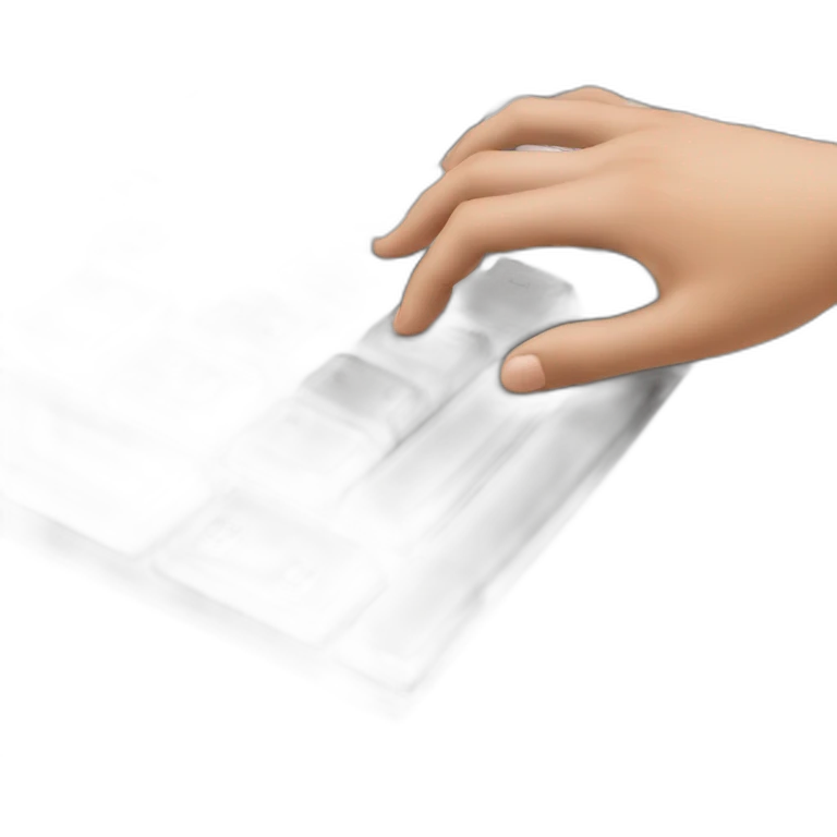hands on keyboard emoji