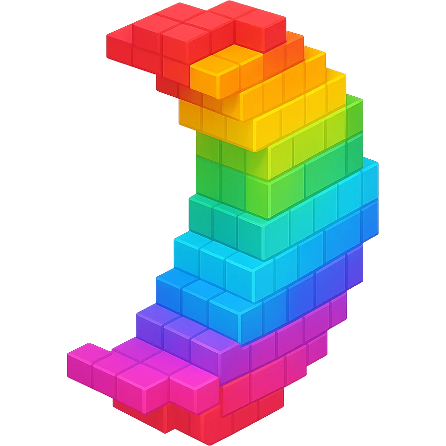 Rainbow Moon emoji