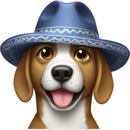 Perro con sombrero  emoji