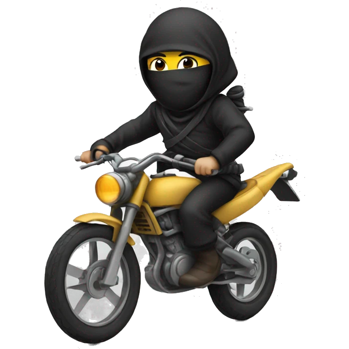  ninja with bike emoji