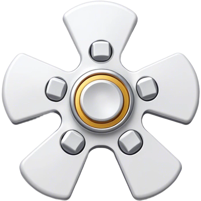 White Fidget spinner emoji