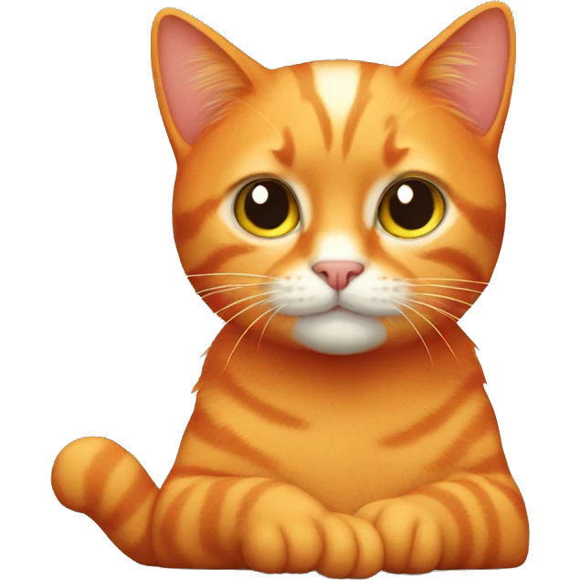 Orange cat emoji