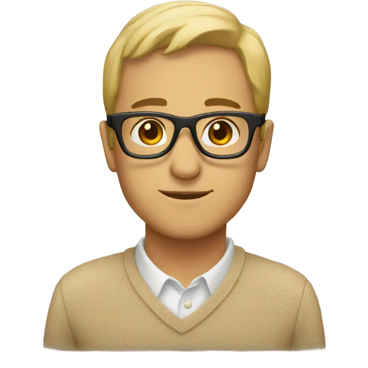 Beige glasses emoji