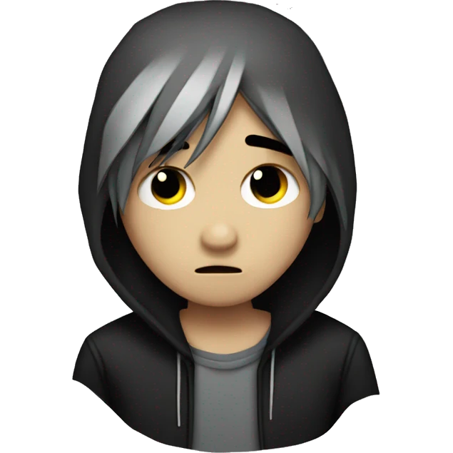 Emo edgy sad boy emoji
