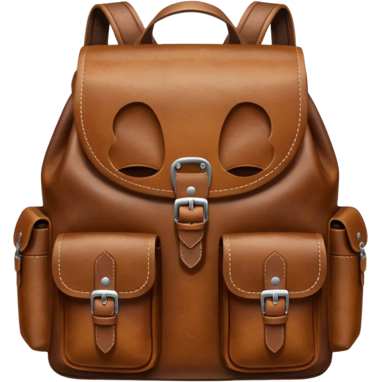 leather backpack emoji