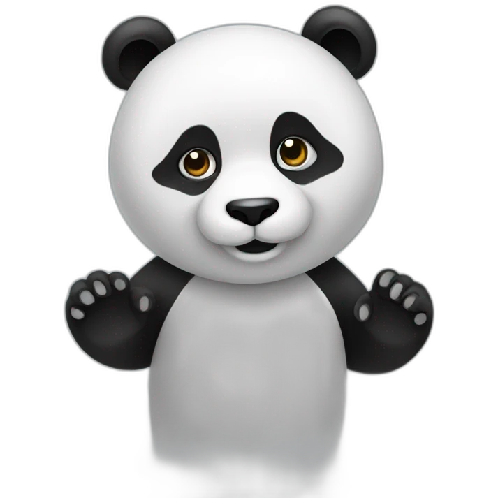 Panda-programmer-with-headphine emoji