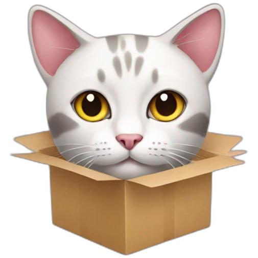 cat from gift box emoji