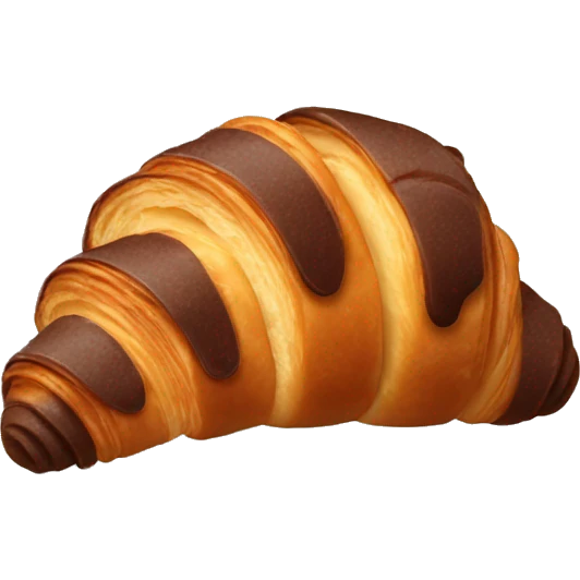 chocolate croissant  emoji