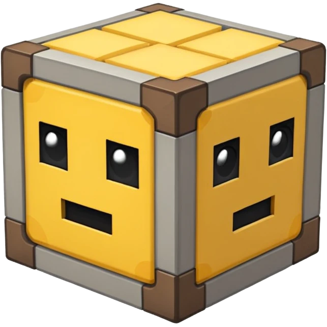 create a tuff block from minecraft emoji