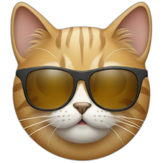 Cat with sunglasses emoji