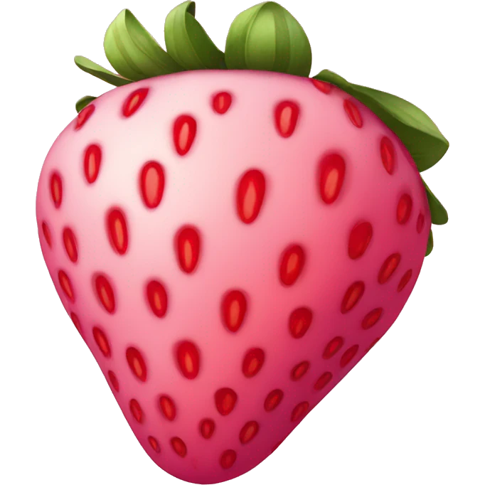 Pink strawberry emoji