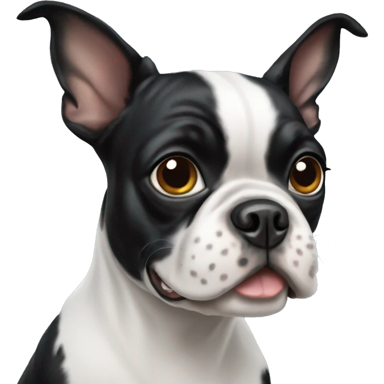 Boston terrier dog  emoji