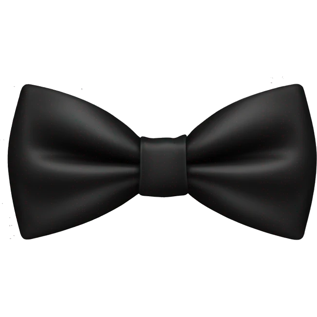 black bow tie emoji