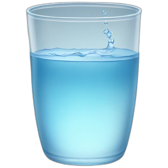 glass of water emoji